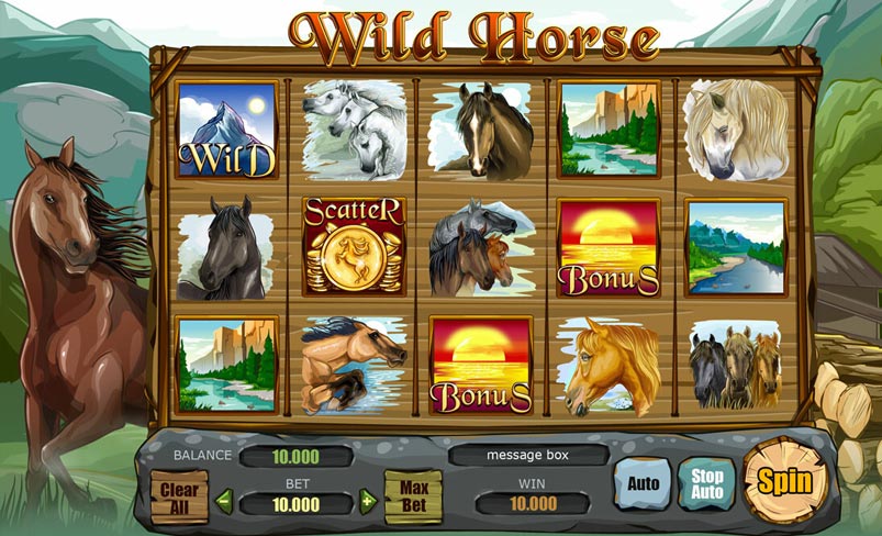 une machine à sous de casino en ligne sur le thème des chevaux